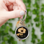 アネモネエレガントの花イニシャル キーホルダー (手)