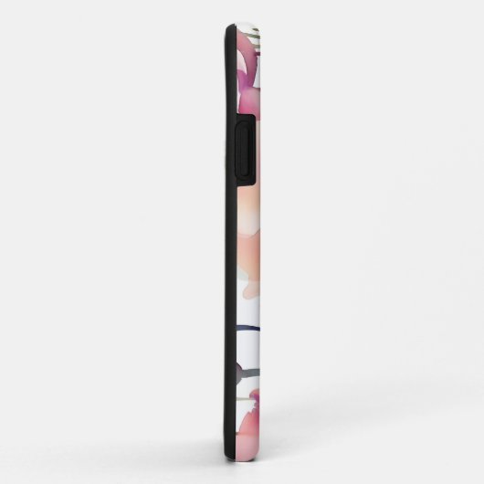 アネモネエレガント模様(ピンクと紫) Case-Mate iPhoneケース (裏面/右)