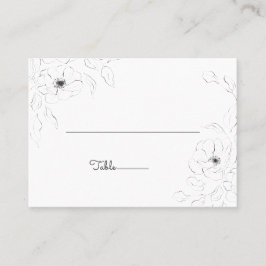 アネモネオンホワイトフラット座席表 プレイスカード