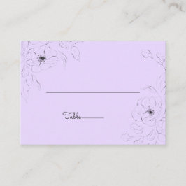 アネモネオンラベ淡い色のンダーフラット座席表 プレイスカード