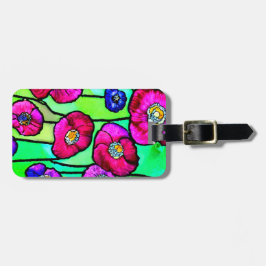 アネモネガラスアート ラゲッジタグ