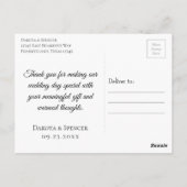 アネモネグリーナリーガーデンフローラボホラブ感謝してい ポストカード (裏面)