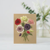 アネモネコロナリアFl.～を買う（アネモネスを2倍にする） ポストカード (スタンド正面)