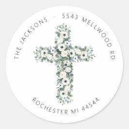 アネモネスとユーカリの十字架住所 ラウンドシール