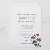 アネモネス結婚フローラ 招待状 (正面/裏面)