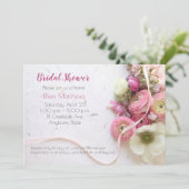 アネモネス、ラヌンクルス、リボン 招待状 (スタンド正面)