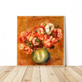 アネモネズバイピエール=オーギュストルノアール ポスター