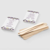 アネモネパープルバラフローラ結婚ボホの式 ハンドファン (組立なし)