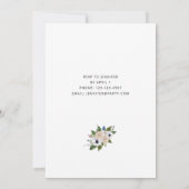 アネモネホワイトフローライースター招待状 招待状 (裏面)