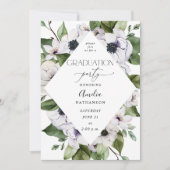 アネモネホワイトフローラ卒業パーティー 招待状 (正面)