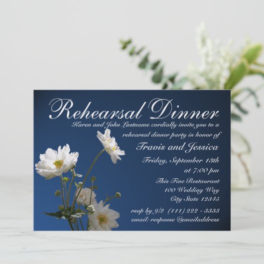 アネモネリハーサルディナー 招待状 (スタンド正面)