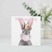 アネモネ吹フラワーを持つ灰色うさぎのバブルガム (スタンド正面)