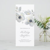 アネモネ水彩フローラヴィンタグ結婚式 プログラム (スタンド正面)