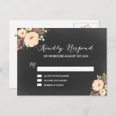 アネモネ素朴シャルボード インビテーションポストカード (正面/裏面)