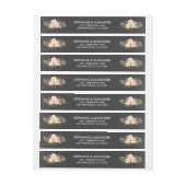 アネモネ素朴シャルボード ラップアラウンド宛名ラベル (シート)