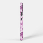 アネモネ花の水彩模様 SAMSUNG GALAXYケース (右側面)