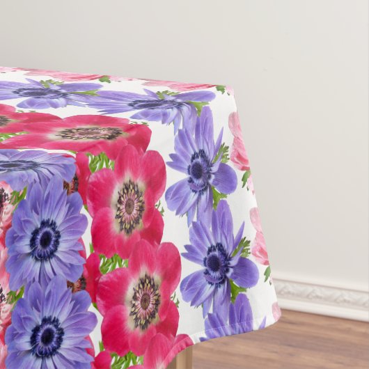 アネモネ花エレガントフローラ長方形 テーブルクロス (インサイチュ)