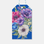 アネモネ花フローラ80誕生日ありがとう ギフトタグ (裏面)