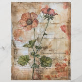 アネモネ花古写本 レターヘッド (裏面)