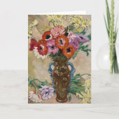 アネモネ飾の入った花瓶 | Louis Valtat カード (正面)