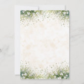 アネモネ黒の花嫁の水結婚色の 招待状 (裏面)