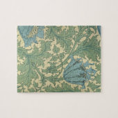 「アネモネ」のデザイン(織物) ジグソーパズル (横)