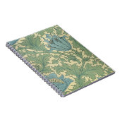 「アネモネ」のデザイン(織物) ノートブック (右側)