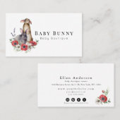 アネモネ バニー ベイビー ブティック ソーシャル メディア ビジネス 名刺 (正面/裏面)