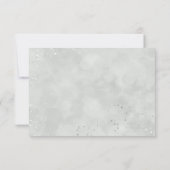 アネモネ ブラック ホワイト 花 ウェディング RSVP 返信 (裏面)