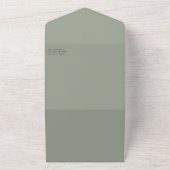 アネモネ ブーケ ウェディング オールインワン 招待状 (外側)