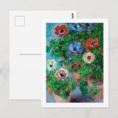 アネモネ、モネ ポストカード (正面/裏面)