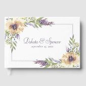 アネモンとラベンダー | パープルグリーンクリームガーデン ゲストブック (正面)