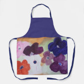 アネモンカラフル春の花エプロン エプロン (正面)