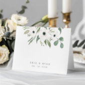 アネモンスセージ結婚ユーカリのテーブル座席表 案内状