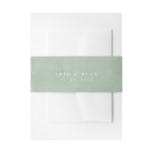 アネモンスセージ&ダスティグリーンユーカリ結婚ス 招待状ベリーバンド (正面例)