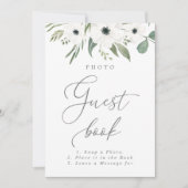 アネモンスセージ&ダスティユーカリプツゲストブックサイン 招待状 (正面)