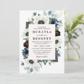 アネモンスダスティブルーティスルブルゴーニュ結婚フローラ 招待状 (スタンド正面)