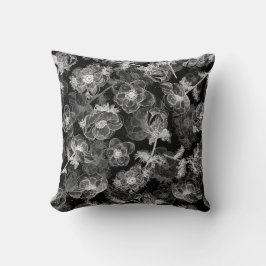 アネモンスパターエレガントンフローラデザイン クッション