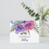 アネモンフローラブライダルシャワーレシピカード ポストカード (スタンド正面)