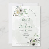 アネモンブーケアーチブライダルシャワー 招待状 (正面)