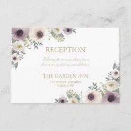 アネモンブーケ披露宴カード エンクロージャーカード