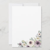 アネモンブーケ結婚式招待状 招待状 (裏面)