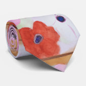 アネモン春の花ネクタイ ネクタイ (ロール)