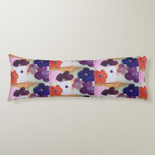 アネモン春の花体クッション ボディピロー (正面)