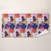 アネモン春の花 バスタオル (バスタオル)