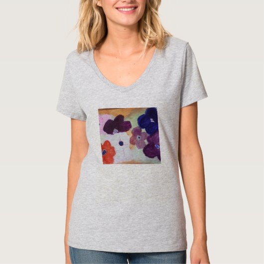 アネモン春の花 Tシャツ (正面)