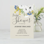 アネモン春フローラブーケブライダルシャワー 招待状 (スタンド正面)