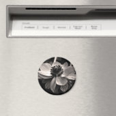 アネモン白黒撮影丸磁石 マグネット (インサイチュ (食洗機))