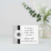 アネモン白黒水玉模様結婚ズのウェブサイト エンクロージャーカード (スタンド正面)