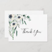 アネモン結婚フローラサンキューカード 出欠カード (正面/裏面)